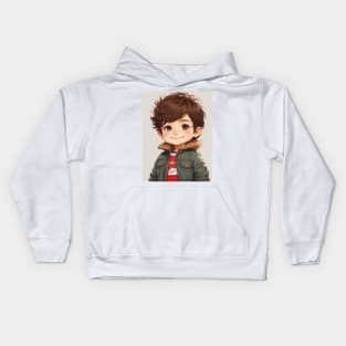 adorable cute boy. Kids Hoodie